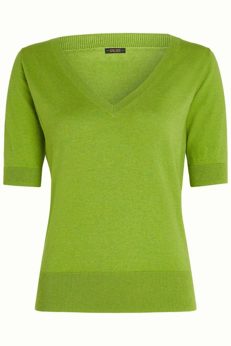 Agnes V Top Cocoon Dark Citron - King Louie
