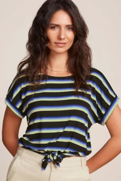 Aria Knot Top Embla Stripe Black - King Louie