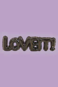 Ballonornament 'Love it!' Zwart