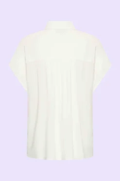 Blouse Short Sleeve Off White - Zilch