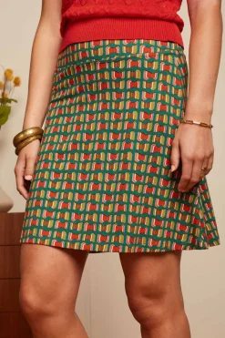 Border Skirt Rondine Panderosa Green - King Louie