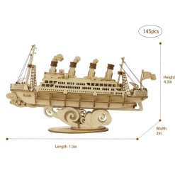Bouwpakket 3D Houten Puzzel | Cruise Ship