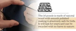 Bouwpakket 3D Houten Puzzel | Globe Earth Model