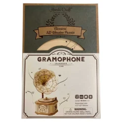 Bouwpakket 3D Houten Puzzel | Gramaphone