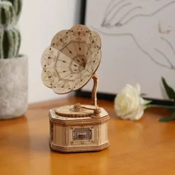 Bouwpakket 3D Houten Puzzel | Gramaphone