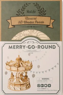 Bouwpakket 3D Houten Puzzel | Merry-Go-Round