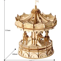 Bouwpakket 3D Houten Puzzel | Merry-Go-Round