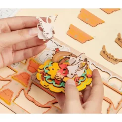 Bouwpakket 3D Houten Puzzel Music Box | Pumpkin Carriage