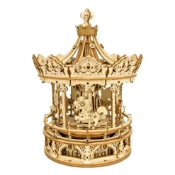 Bouwpakket 3D Houten Puzzel Music Box | Romantic Carousel