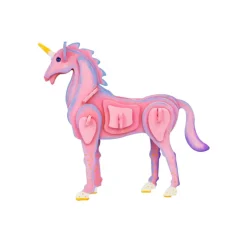Bouwpakket 3D Houten Puzzel Paint Kit | Unicorn