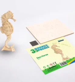 Bouwpakket 3D Houten Puzzel | Sea Horse