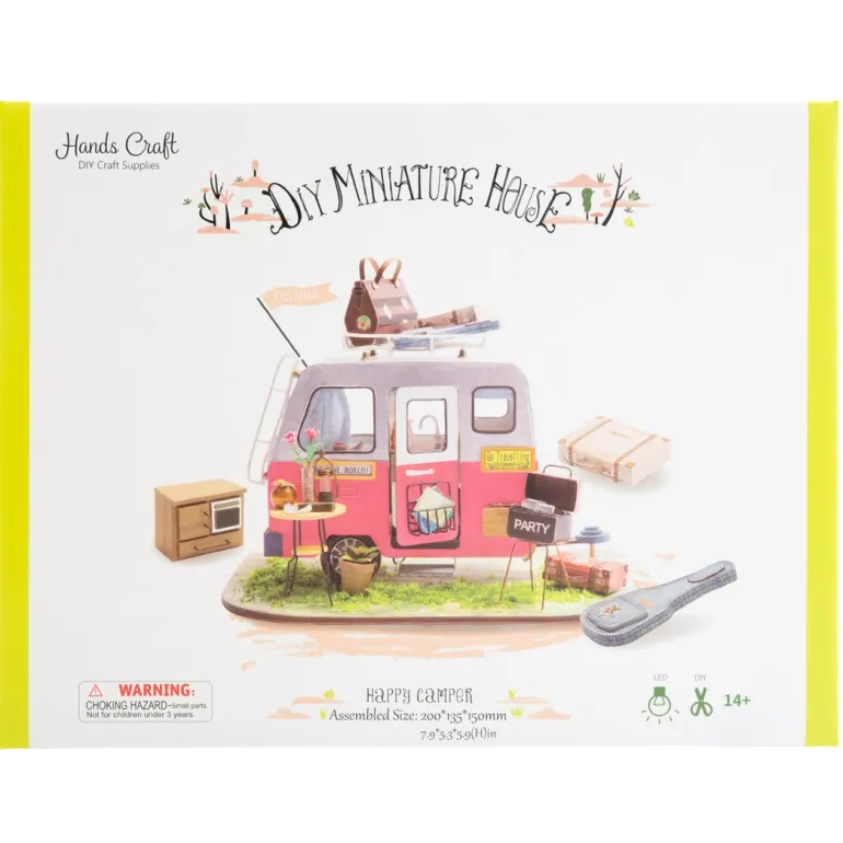 Bouwpakket Dollhouse Miniature | Happy Camper