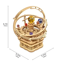 Bouwpakket Mechanical Music Box | Starry Night Planets