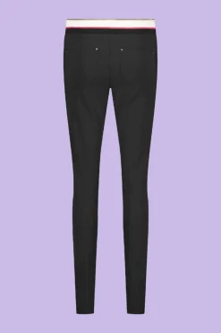 Broek Boord Zwart/Streep/Framboos - Zip73