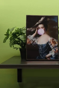 Bubblegum Lady Portrait Print