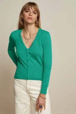 Cardi V Cocoon Aqua Green - King Louie