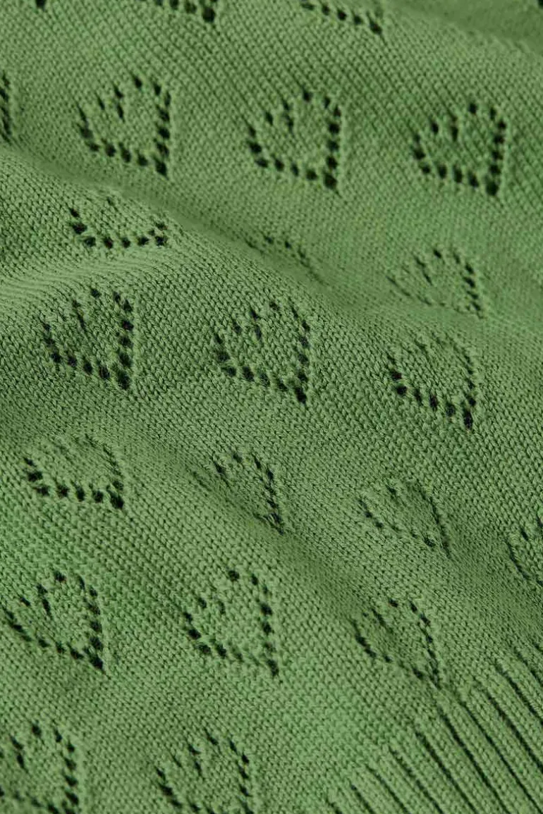 Cardi V Heart Ajour Jade Green - King Louie
