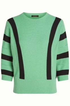 Daria Knit Top Vela Minty Meadow - King Louie