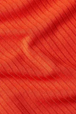 Double V Top Uni Rib Sun Orange - King Louie