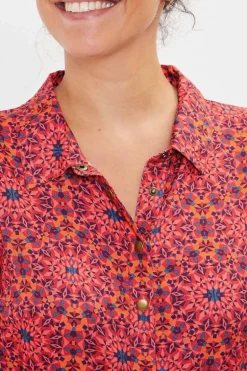 Dress Anna Mosaique Fraise - La Fiancu00e9e