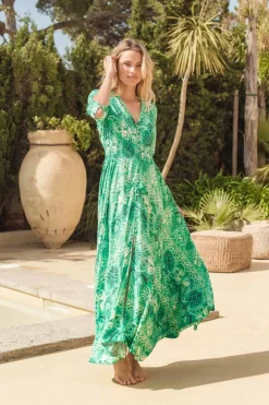 Dress Beauty Jade Print Indiana Maxi - Jaase