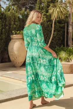 Dress Beauty Jade Print Indiana Maxi - Jaase
