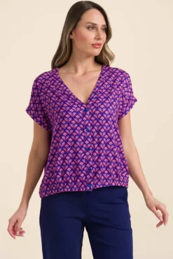 Evy Blouse Short Sleeve Small Barock - LaLamour