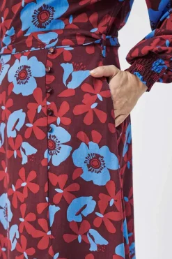 Floral Fiesta Dress Red - Mademoiselle Yu00e9Yu00e9
