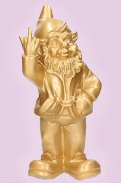 Kabouter F*ck You Goud 10cm