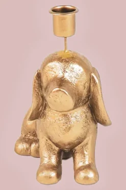 Kandelaar Goud Hondje