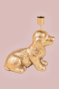 Kandelaar Goud Hondje