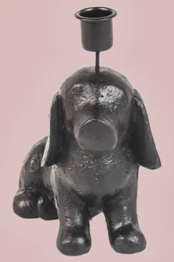 Kandelaar Zwart Hondje