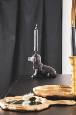 Kandelaar Zwart Hondje