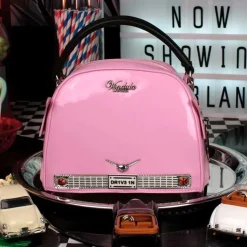 Kitty's Drive In Movie - Catablanca Cattilac Top-Handle Bag - Vendula London