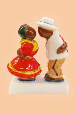 Kussend paar Caribean Multi 5 cm