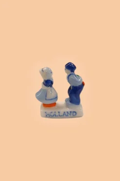 Kussend paar mini blauw-wit-rood 3 cm