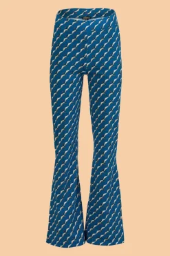 Lieke Flared Pants Swallow Migration - LaLamour