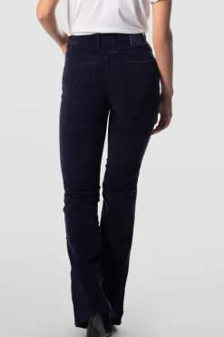Lisette Flare Corduroy Blue - Kuyichi