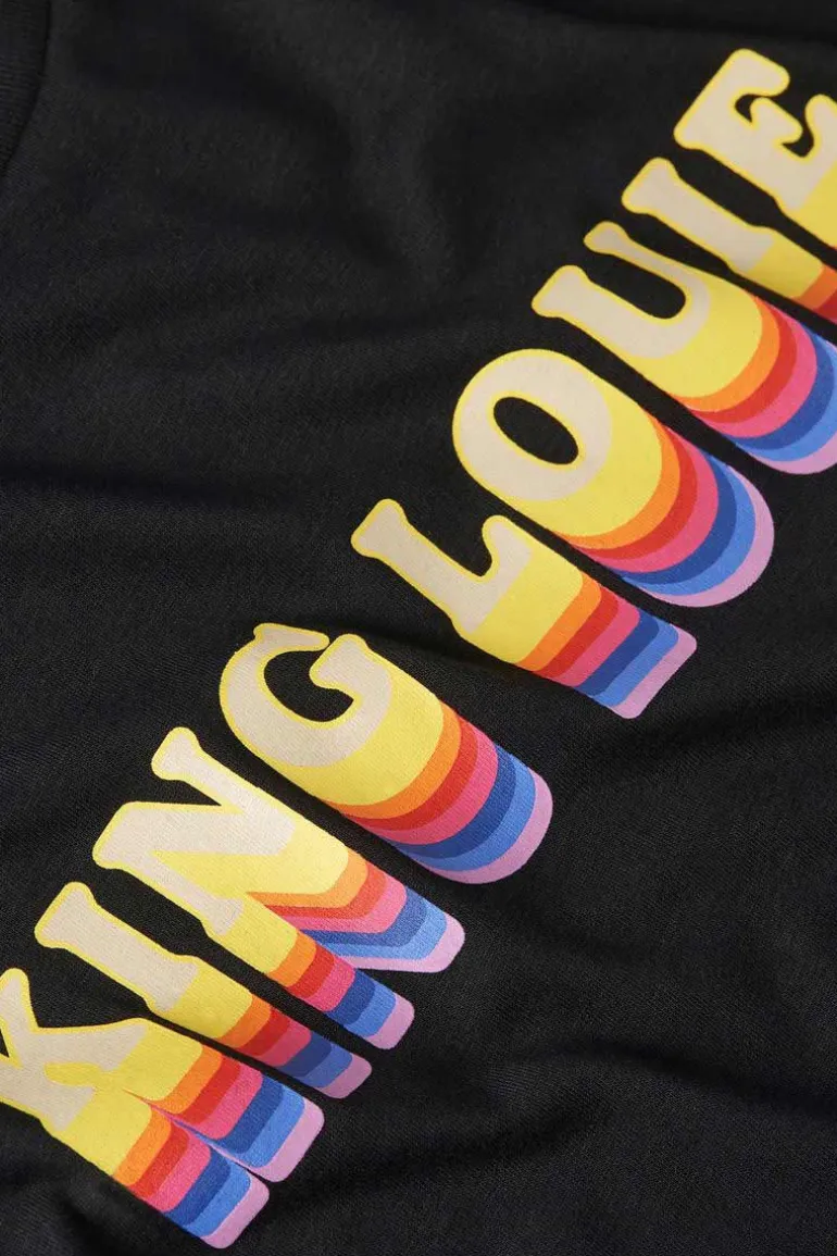 Logo Tee Placement Print Black - King Louie