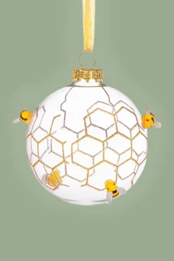 Luxe Kerstbal Bees & Honeycomb
