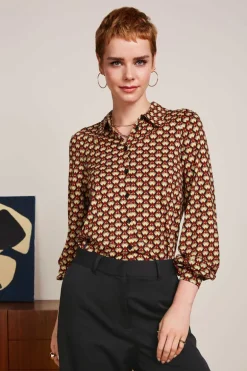 Maisie Blouse Valet Cabernet Red - King Louie