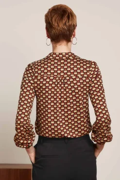 Maisie Blouse Valet Cabernet Red - King Louie