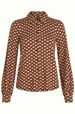 Maisie Blouse Valet Cabernet Red - King Louie