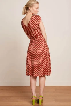 Mira Dress Touche True Red - King Louie
