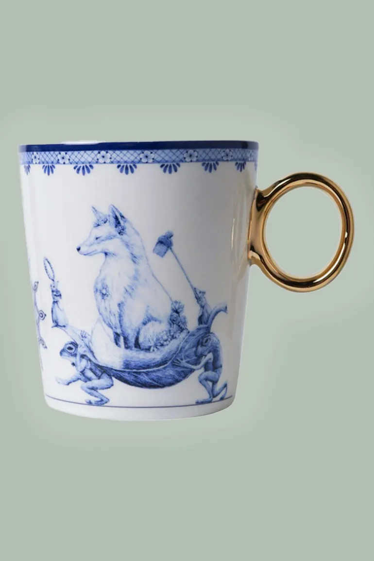 Mok Sterrenbeeld Maagd - Heinen Delfts Blauw