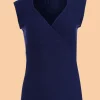 Monroe Top Rib Navy - LaLamour