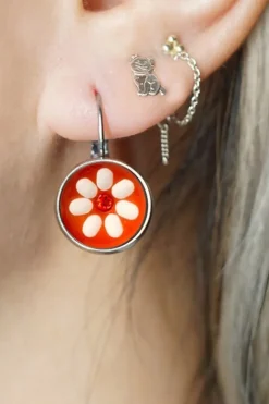 Oorbel Daisy Orange - Urban Hippies