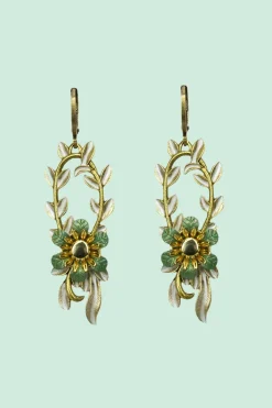 Oorbel Prosper White/Green - Urban Hippies