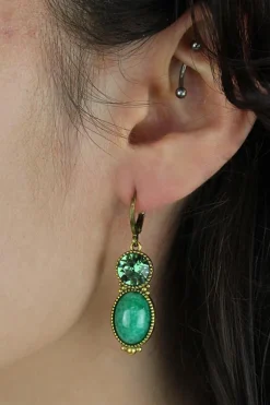 Oorbel Tosca Cloudy Green - Urban Hippies