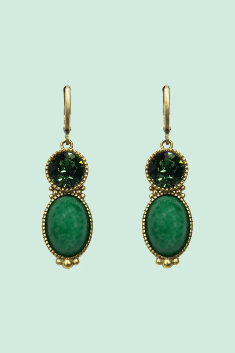 Oorbel Tosca Cloudy Green - Urban Hippies